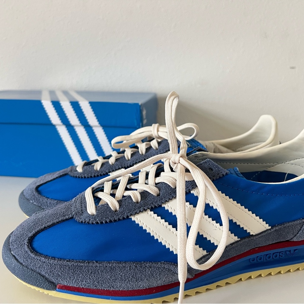 Adidas Originals SL 72 Womens 7 Bluebird White Ink Sneakers NIB